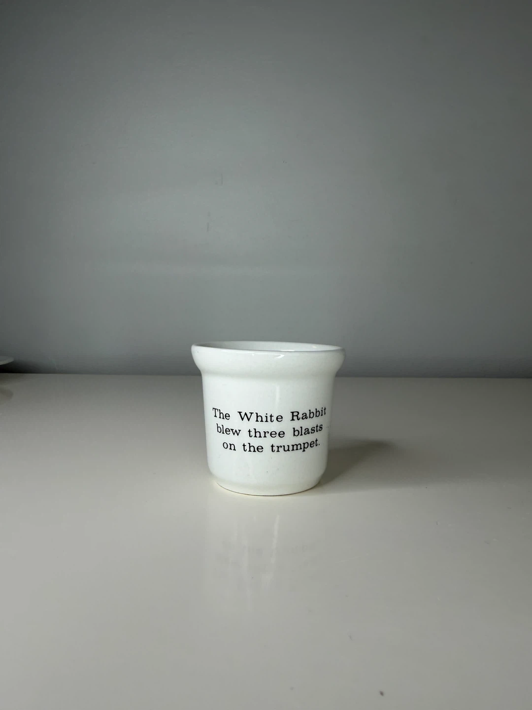 Alice in Wonderland White Rabbit Egg Cup - photo 3