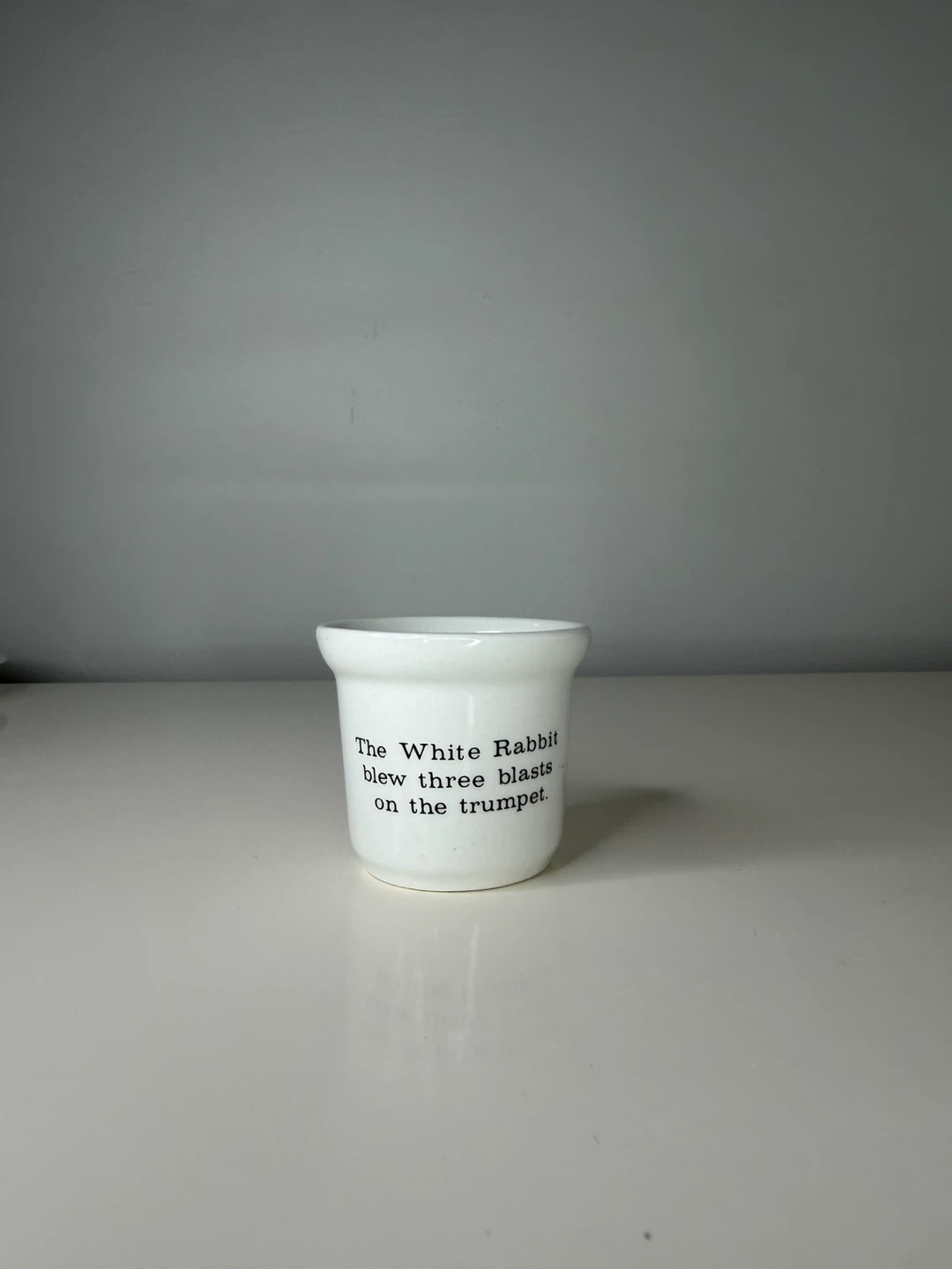 Alice in Wonderland White Rabbit Egg Cup - photo 4