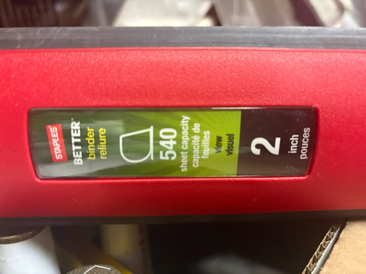 Staples Better 2-inch Binder