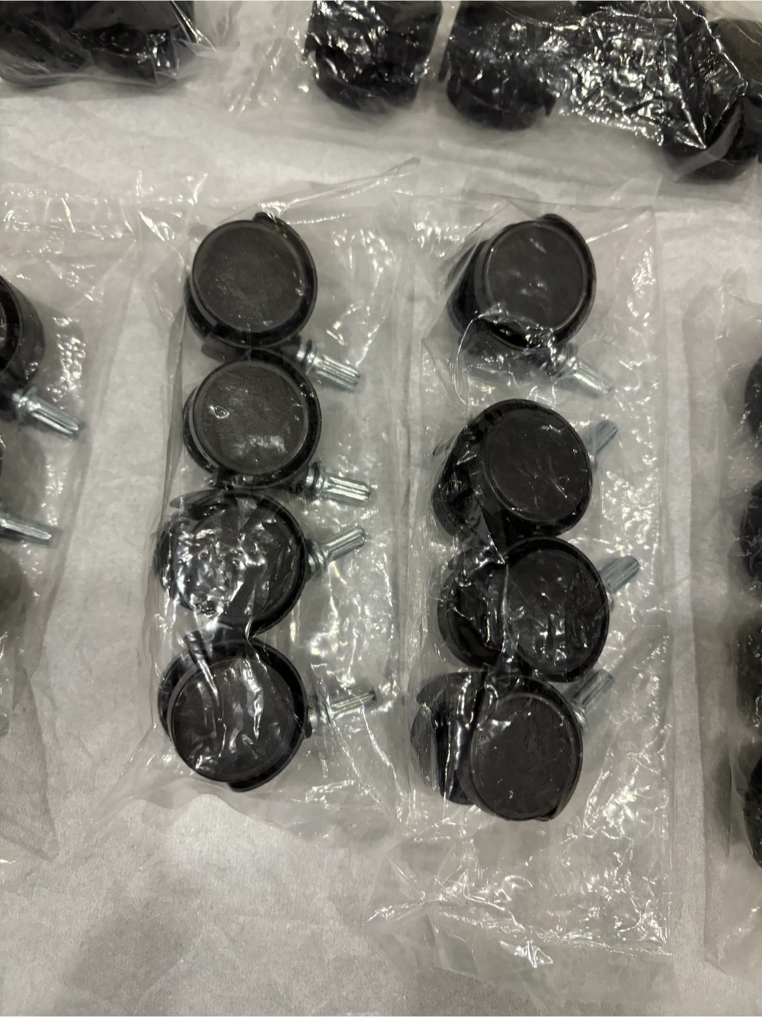 New $5 each 4pcs set (total of 28 pcs) Black Caster Wheels - photo 3