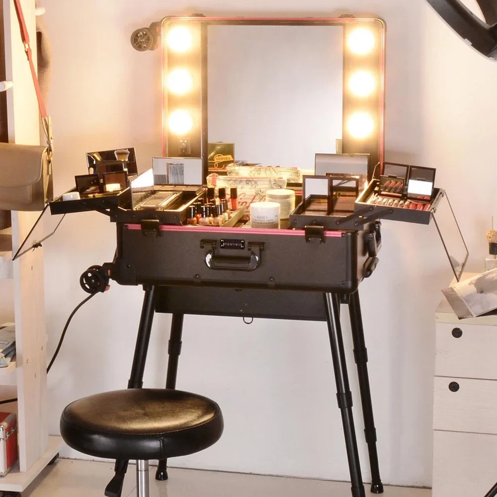 Makeup Vanity Case with Lights and Mirror - photo 2