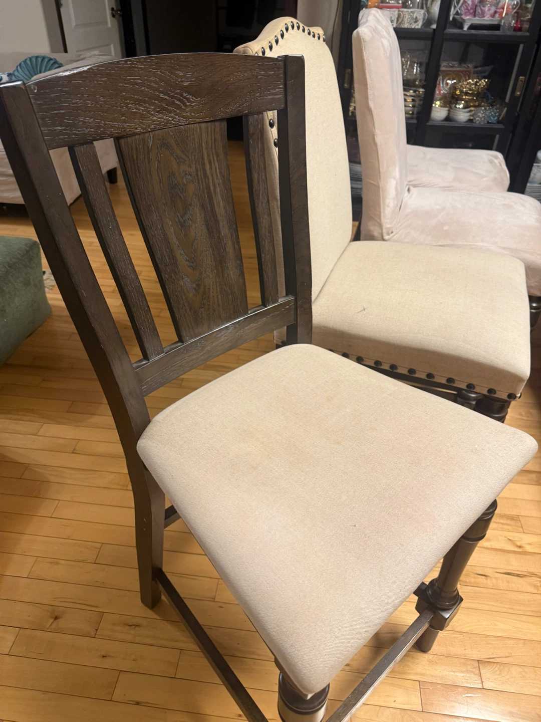 Upholstered Bar Stool Chair - photo 5