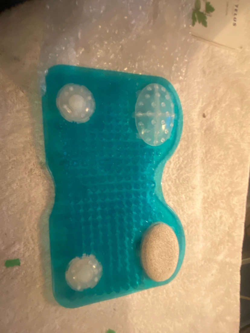 Blue Gel Foot Massager with Pumice Stone