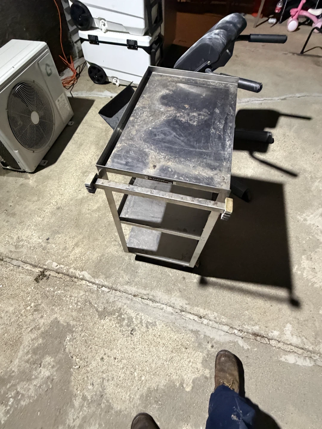 Stainless Steel Utility Cart with Shelves - photo 2