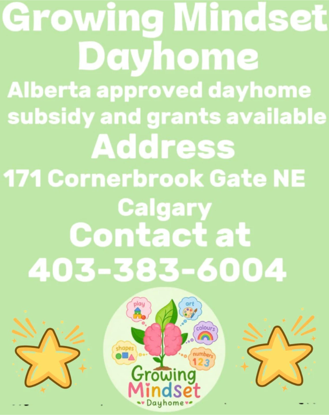 Growing Mindset Dayhome - Alberta Approved Dayhome in Calgary