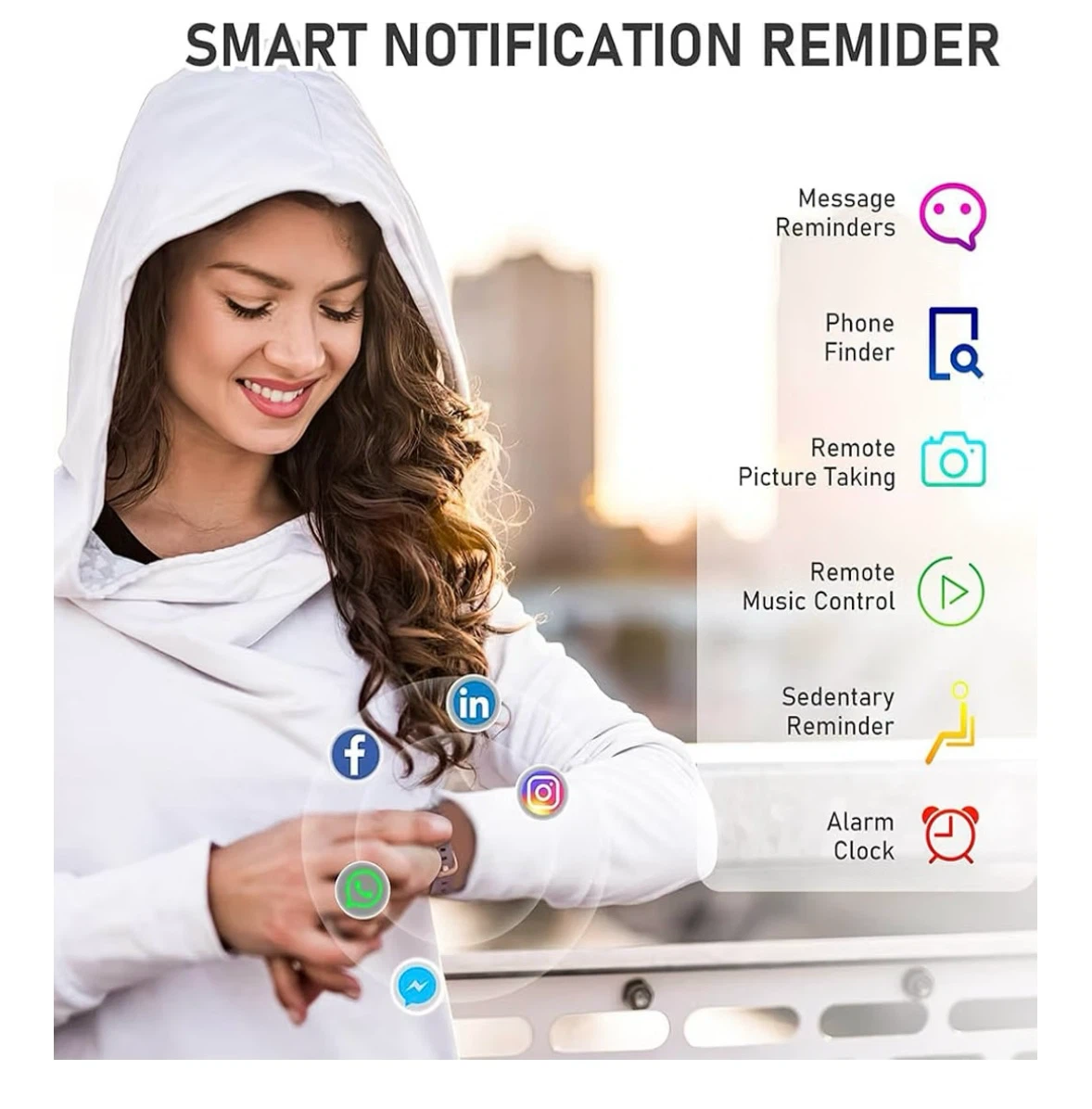 Fitness Tracker Smart Watch AMOLED Touch Color Screen - photo 5