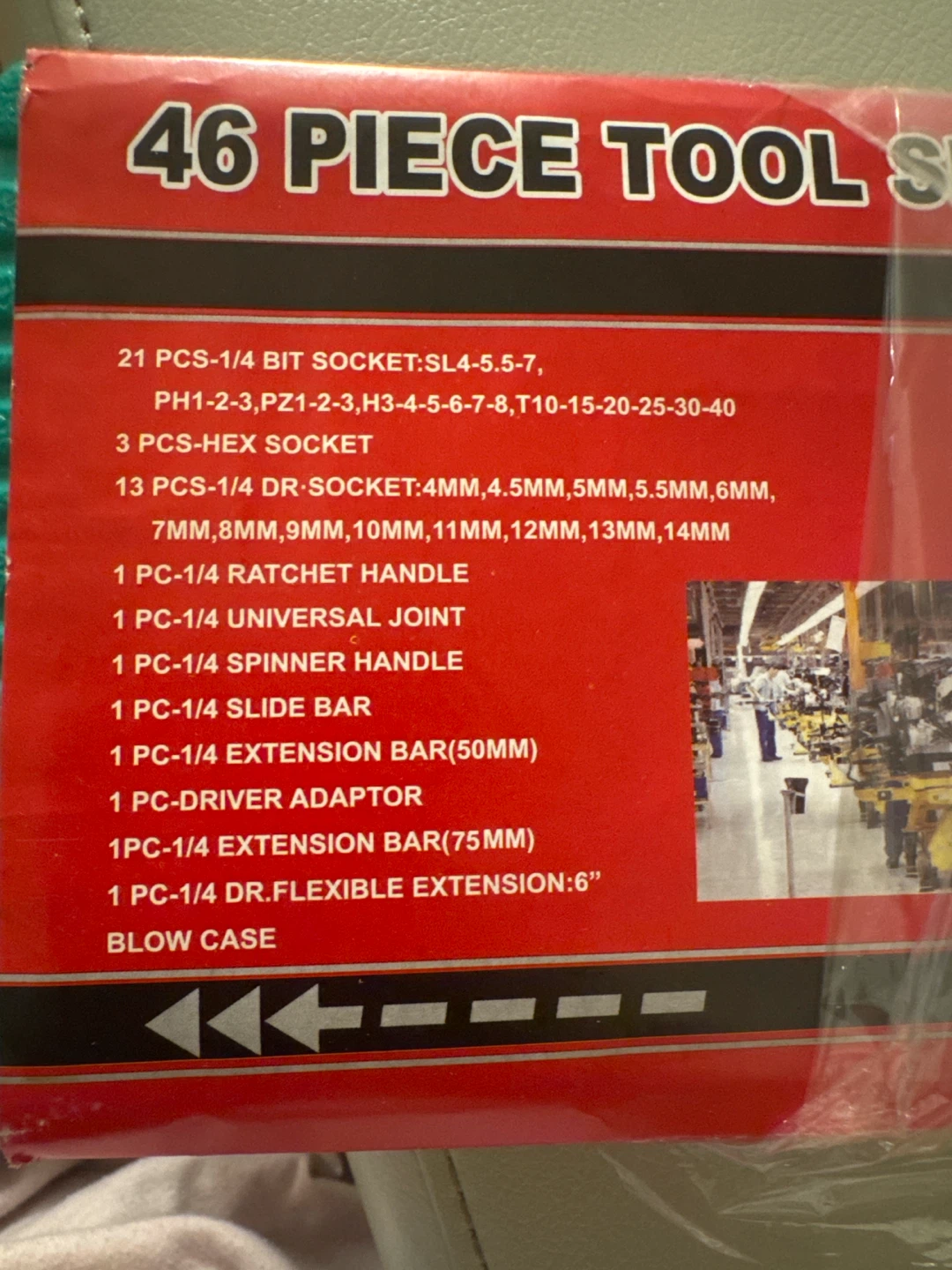 46 piece tool set for home and auto - photo 2