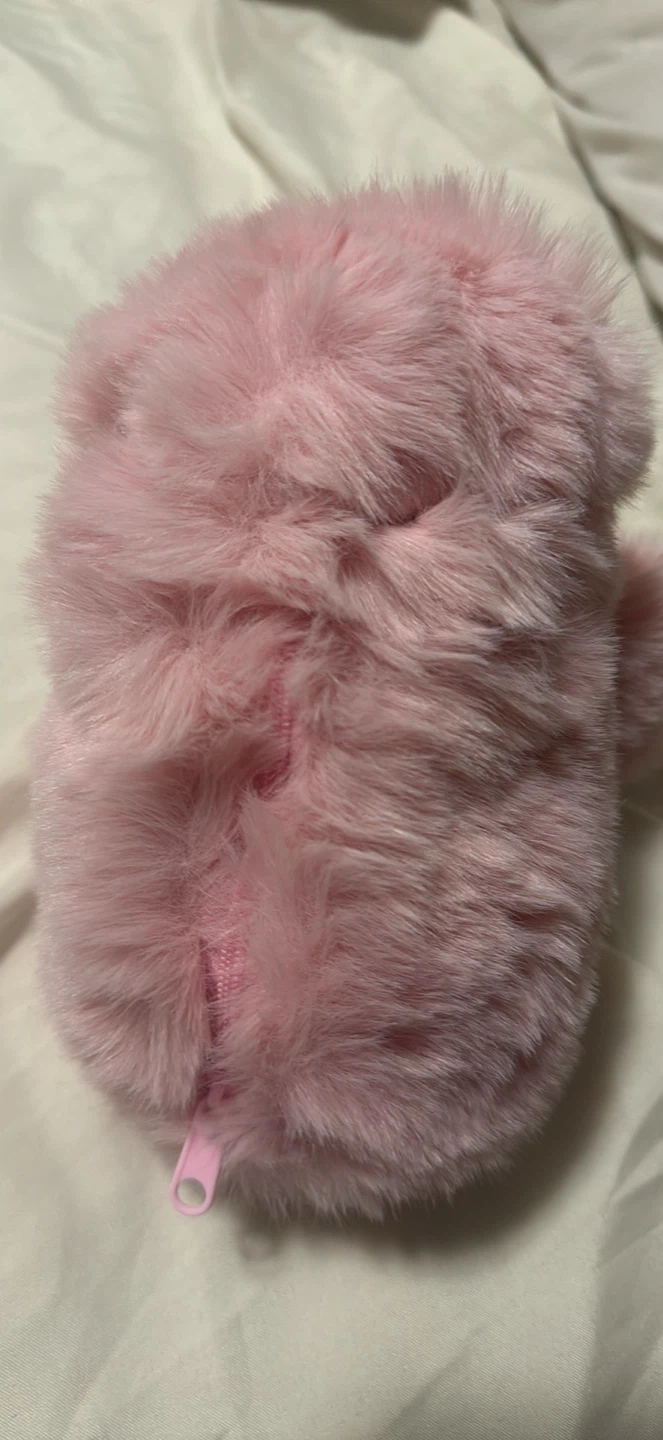 Robot Pink Fuzzy sloth Bag charm with moving head - photo 3