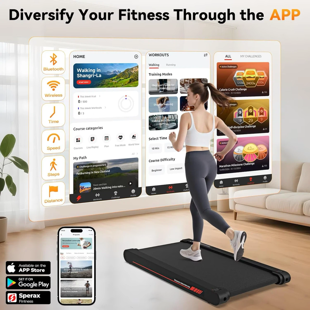 Walking Vibration Pad Treadmill RM1 - photo 3