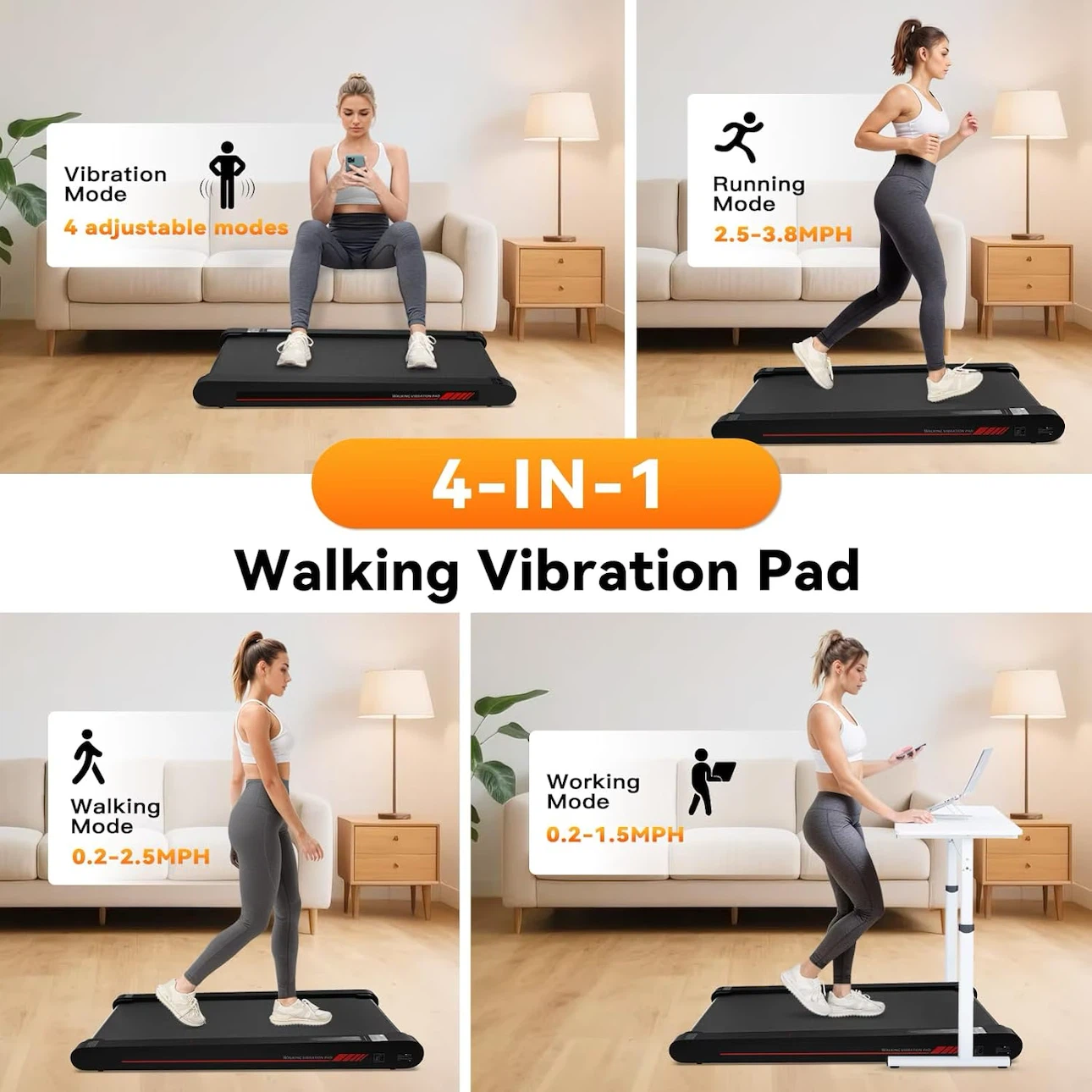 Walking Vibration Pad Treadmill RM1 - photo 4