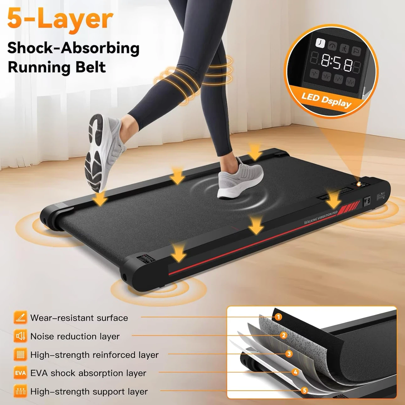 Walking Vibration Pad Treadmill RM1 - photo 5