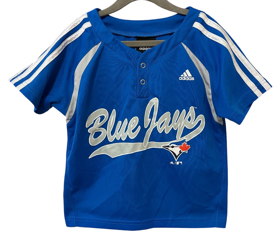 ⚾ Adidas Toronto Blue Jays Jersey-Style Shirt – Youth 5/6Y