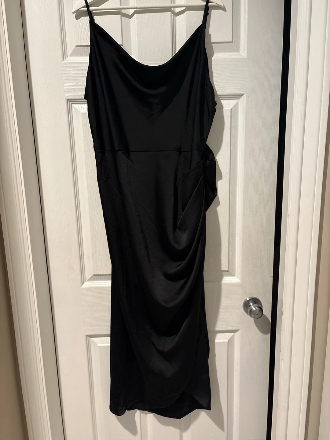 Brand new Black Ruched Midi Dress