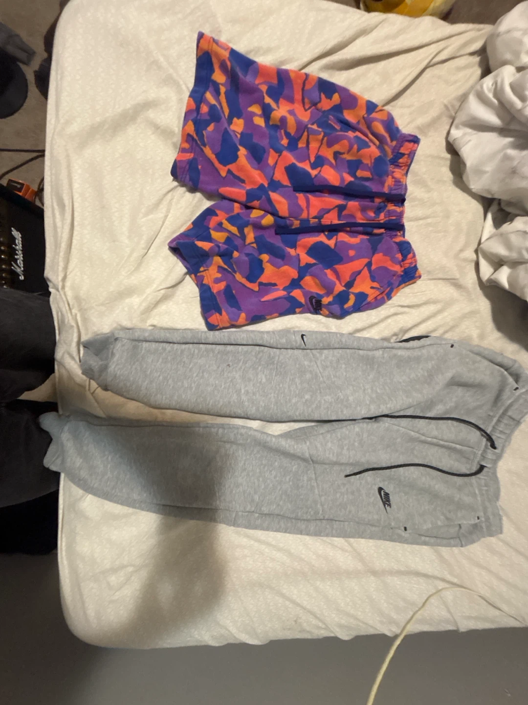 Nike Jogger Pants and Patterned Shorts Set