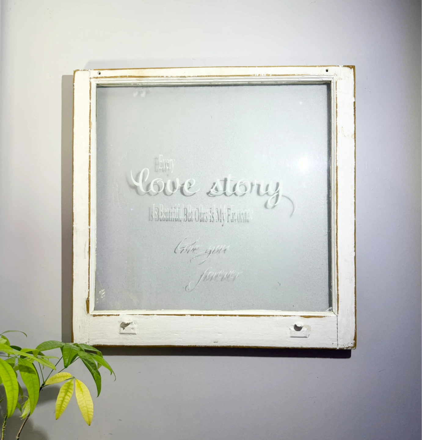 Decorative Frosted Glass Art Frame