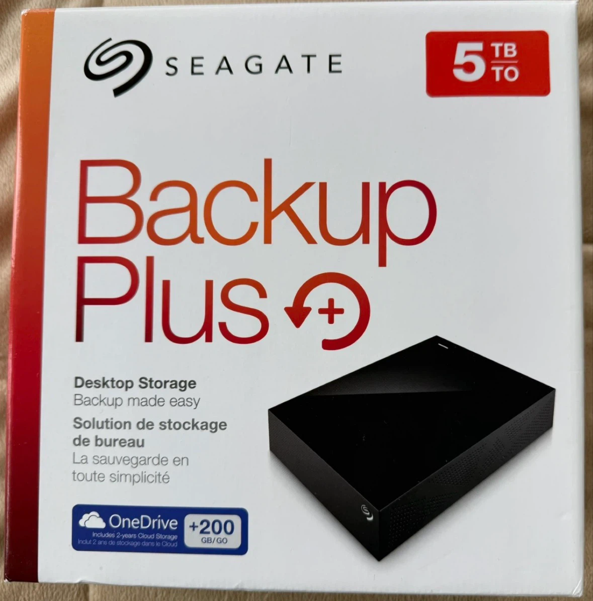 Seagate Backup Plus 5TB External Hard Drive – New In Box