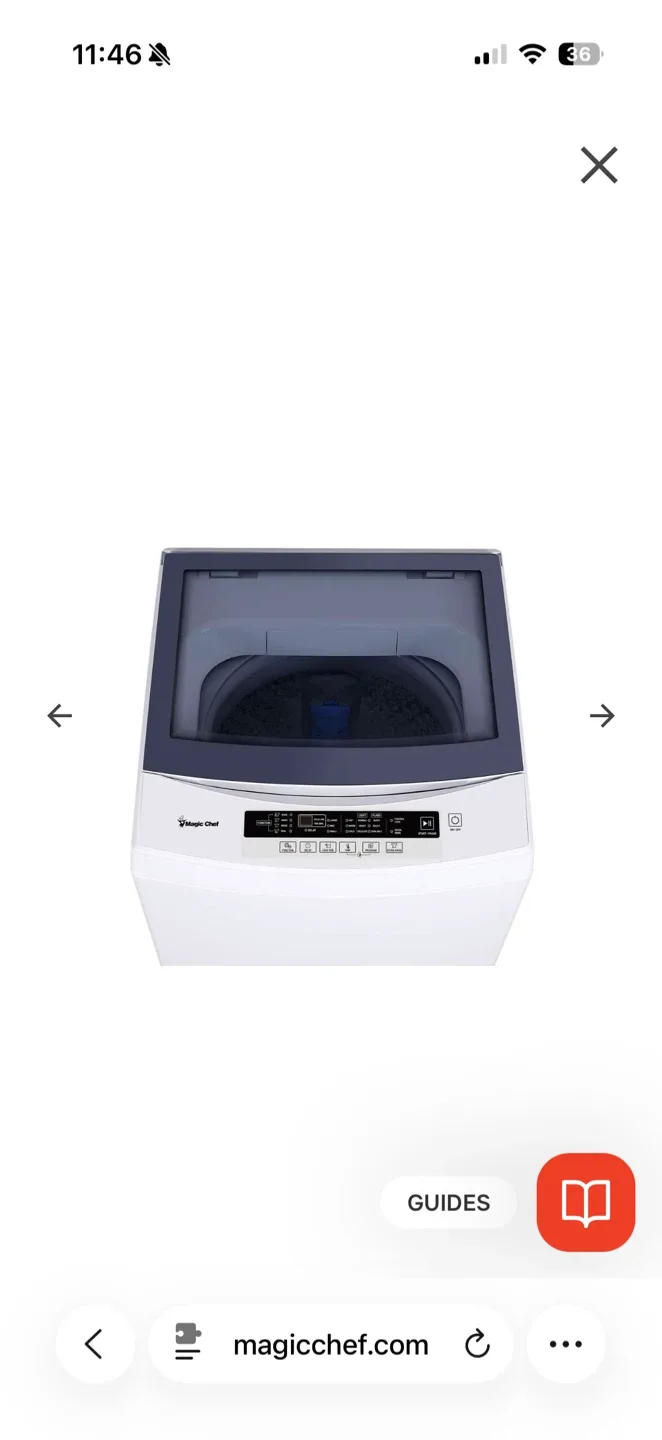 Magic Chef 3.0 Cu. Ft. Portable Compact Washer - Like New - photo 3