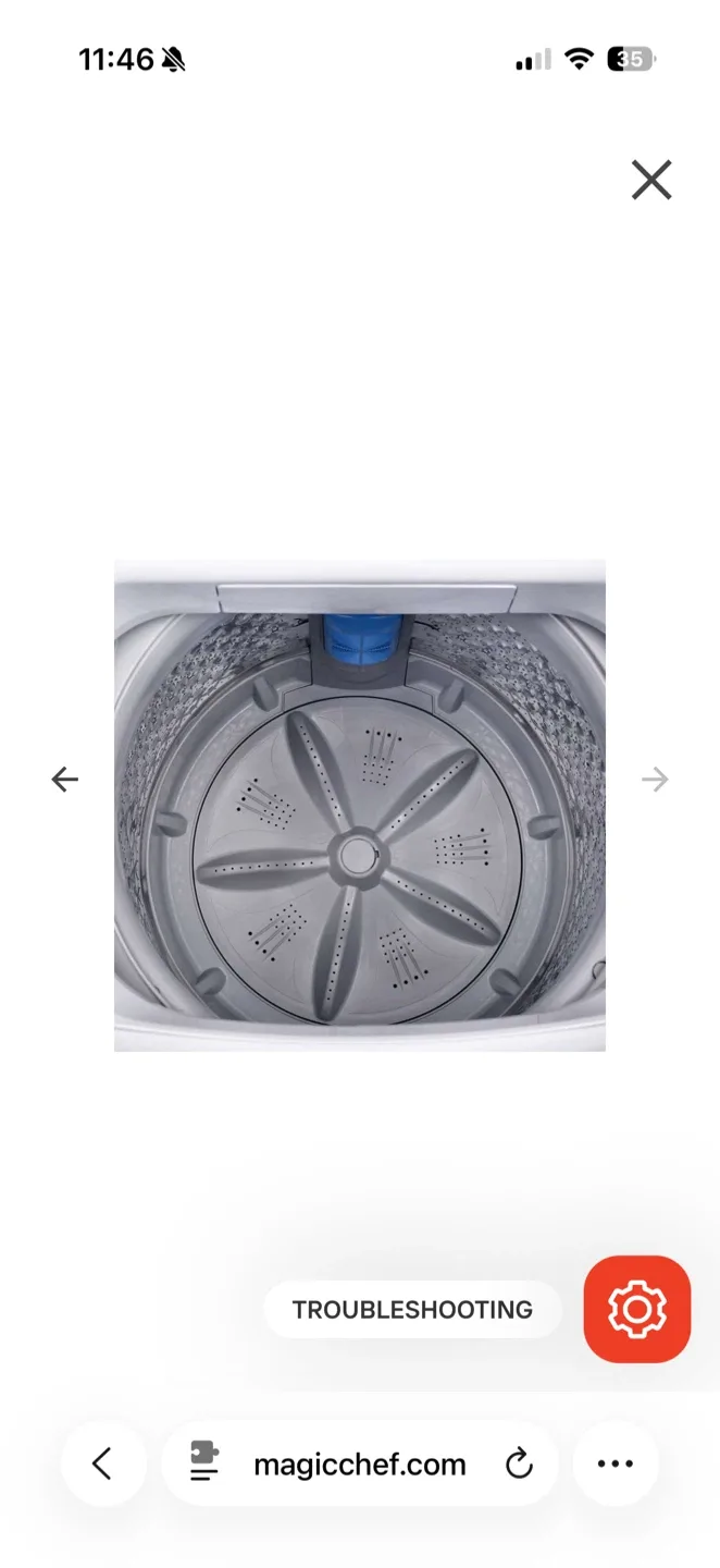 Magic Chef 3.0 Cu. Ft. Portable Compact Washer - Like New - photo 5
