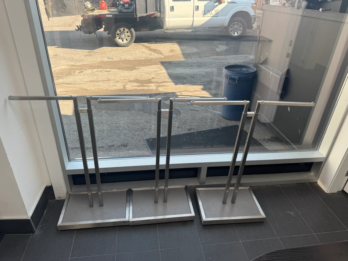 Metal Garment Racks (Set of 3)