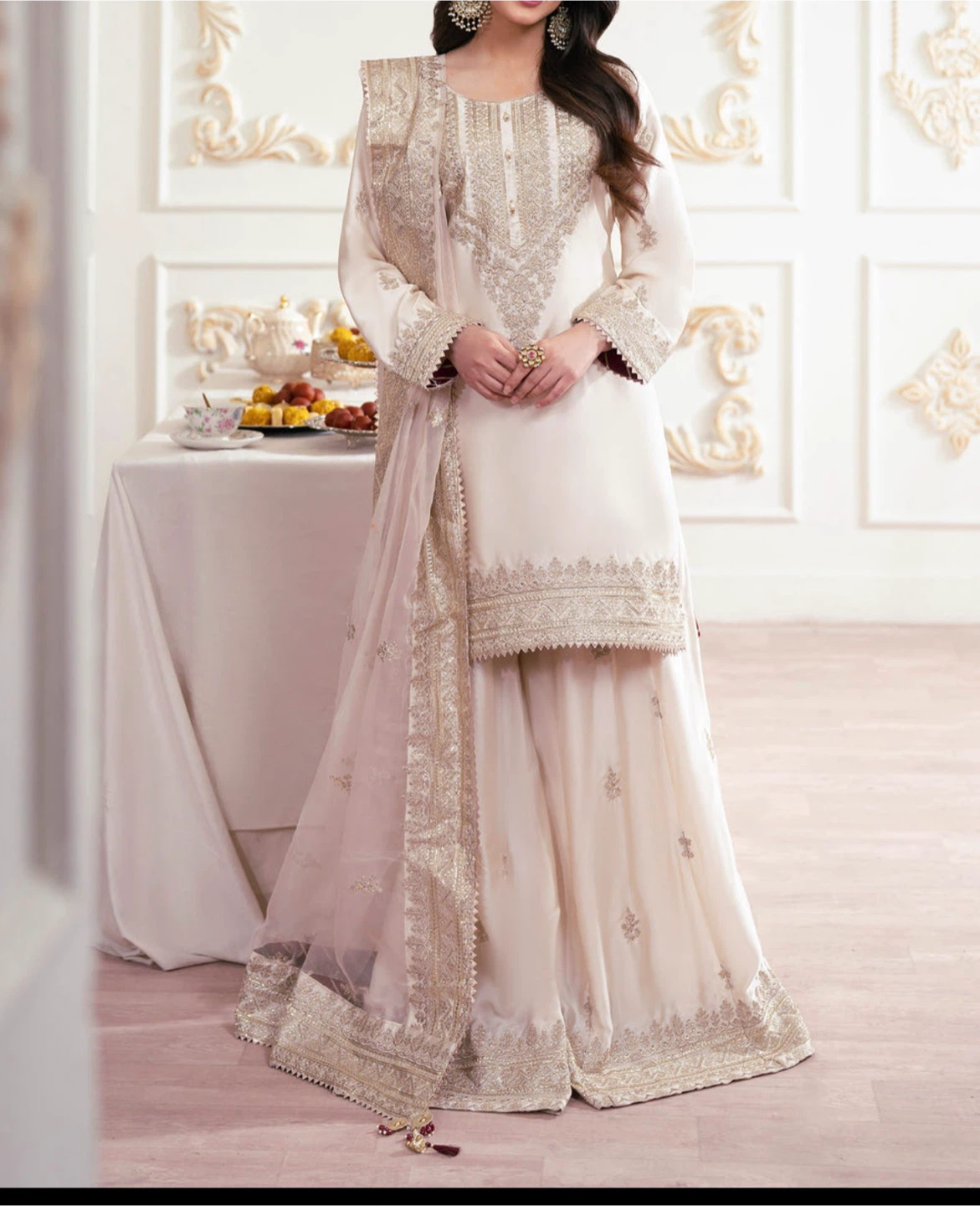 Women's Embroidered party Suit
