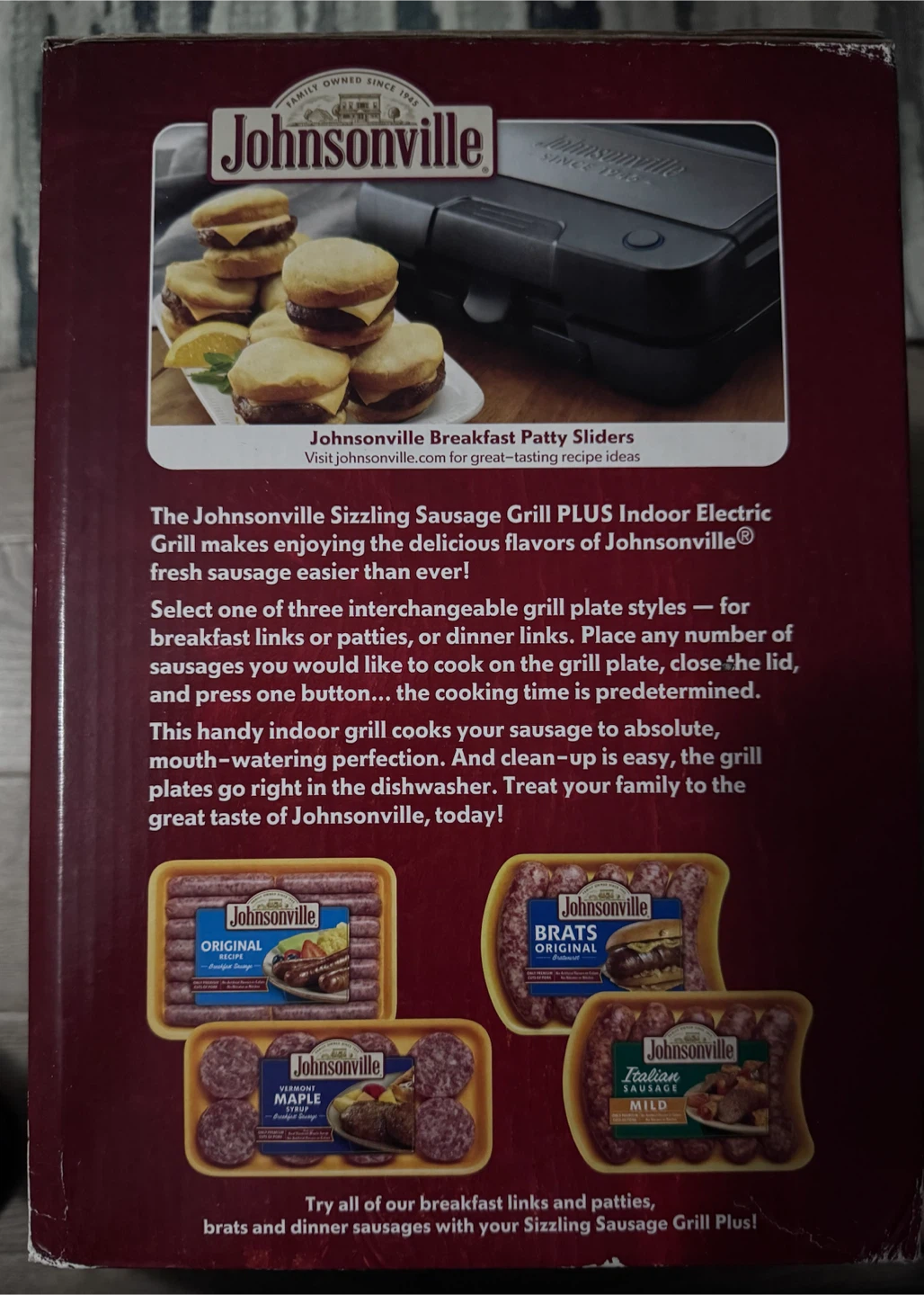 Johnsonville Sizzling Sausage Grill Plus - photo 2