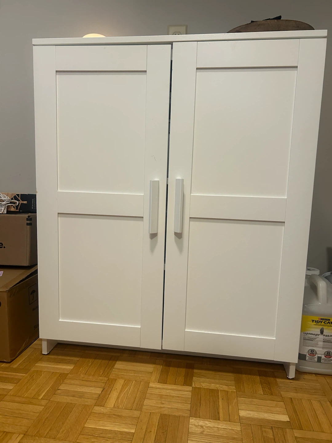White Storage Cabinet - photo 3