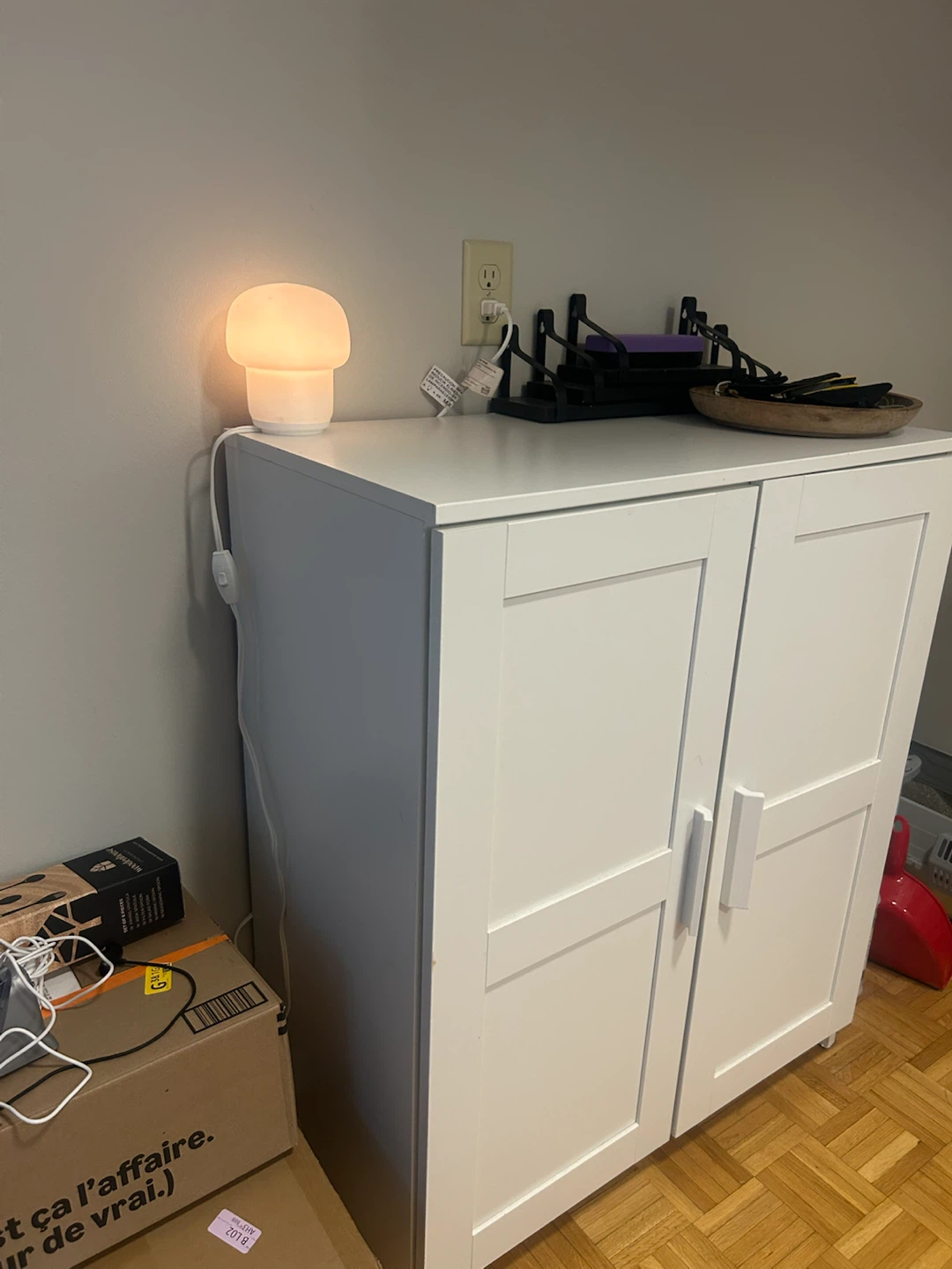 White Storage Cabinet - photo 4