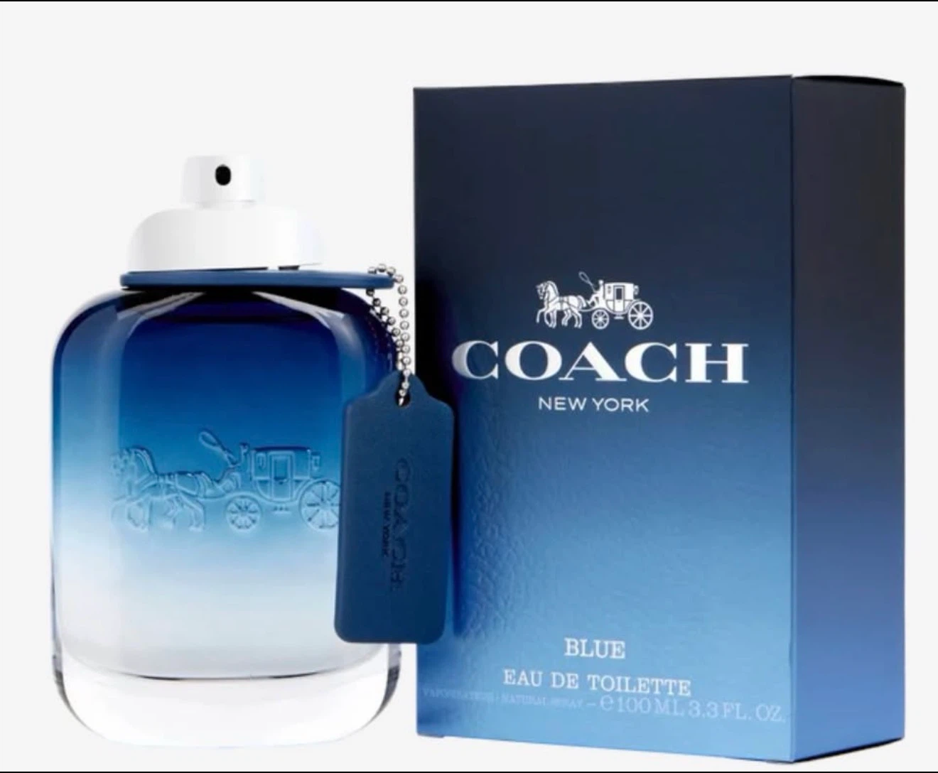 Coach Blue EDT for Men 100ml – Authentic, 70% Full