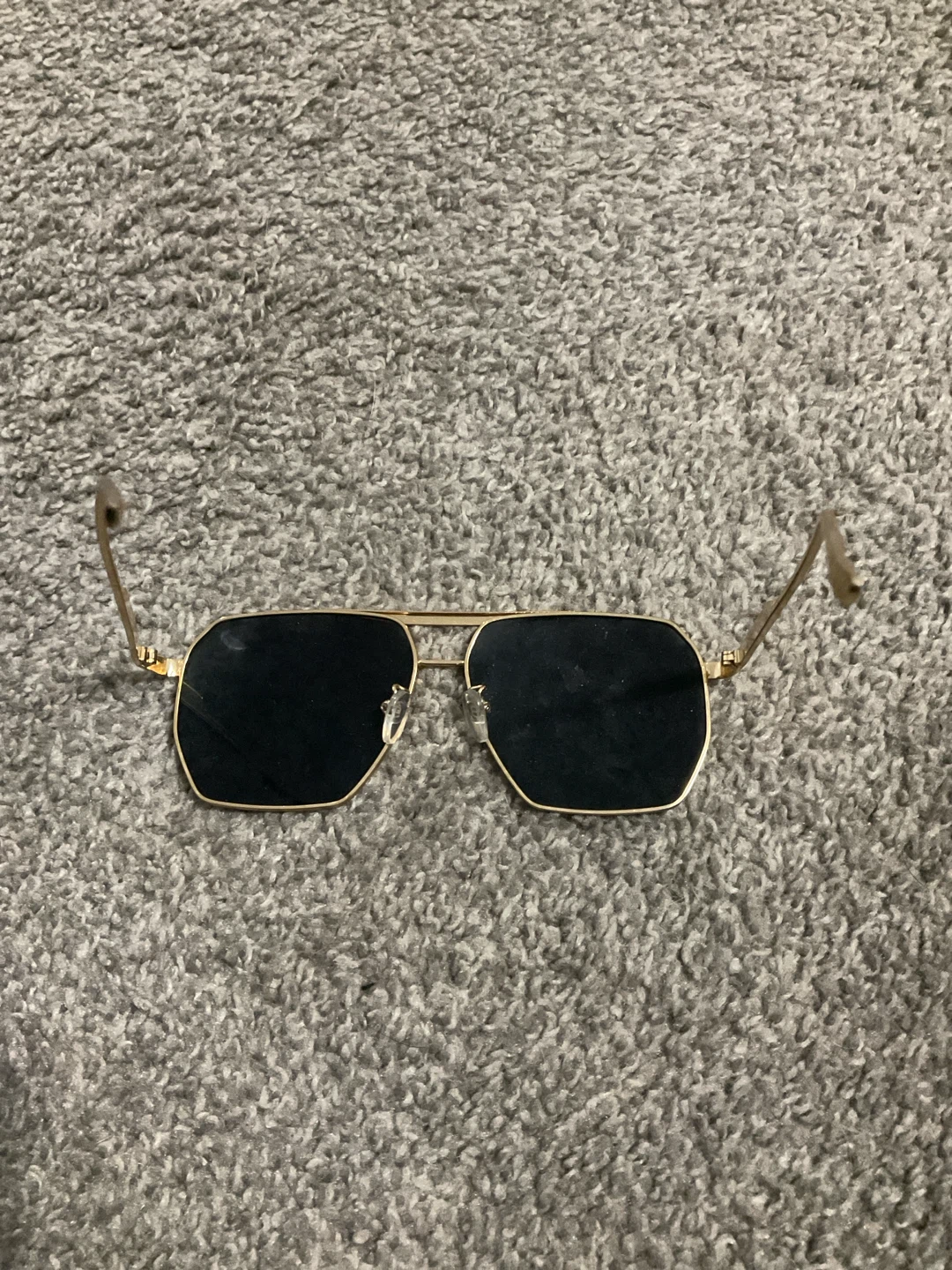 Gold frame aviator sunglasses - photo 2