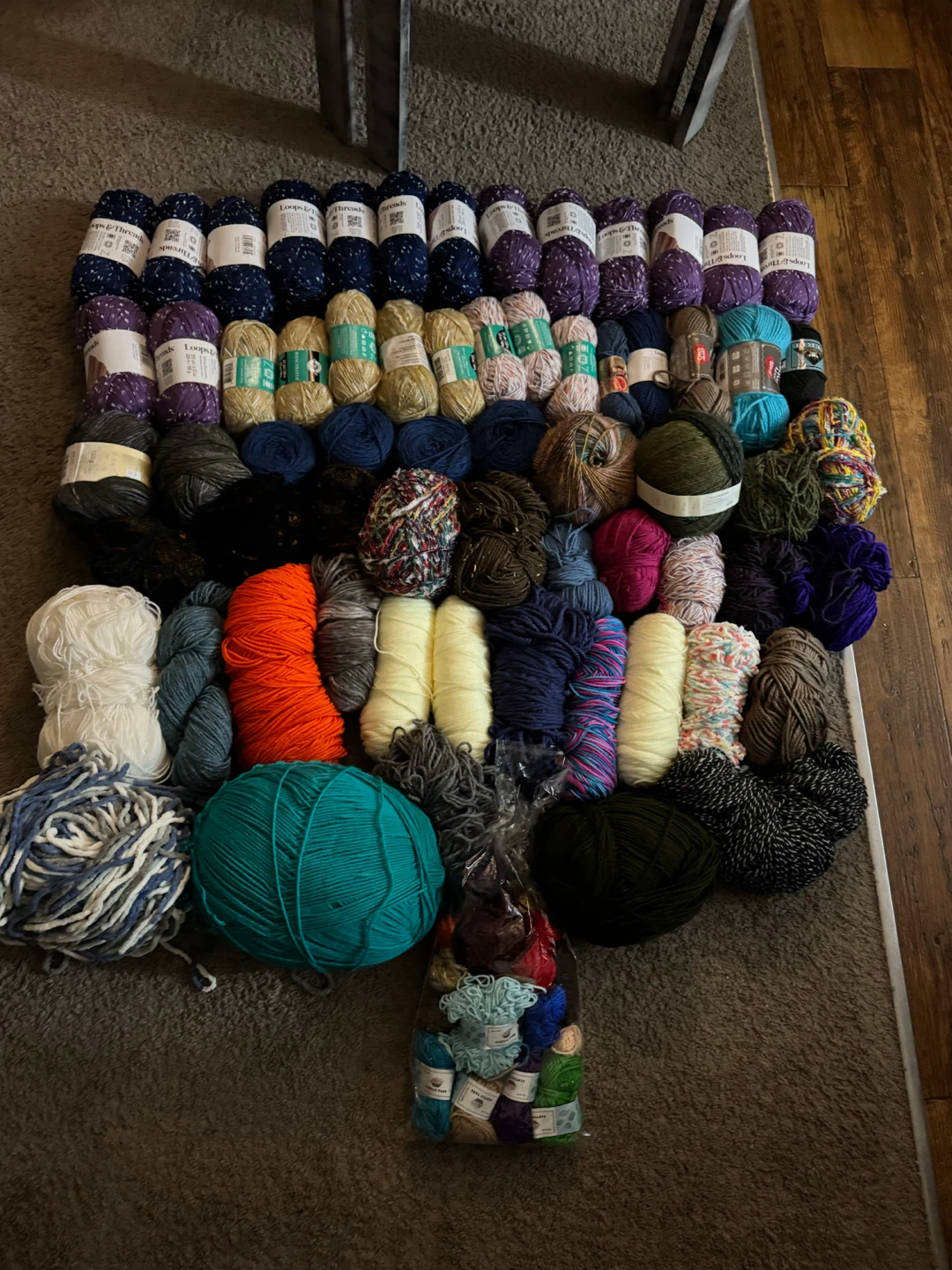 Huge Yarn Lot – Various Brands, Colors & Weights