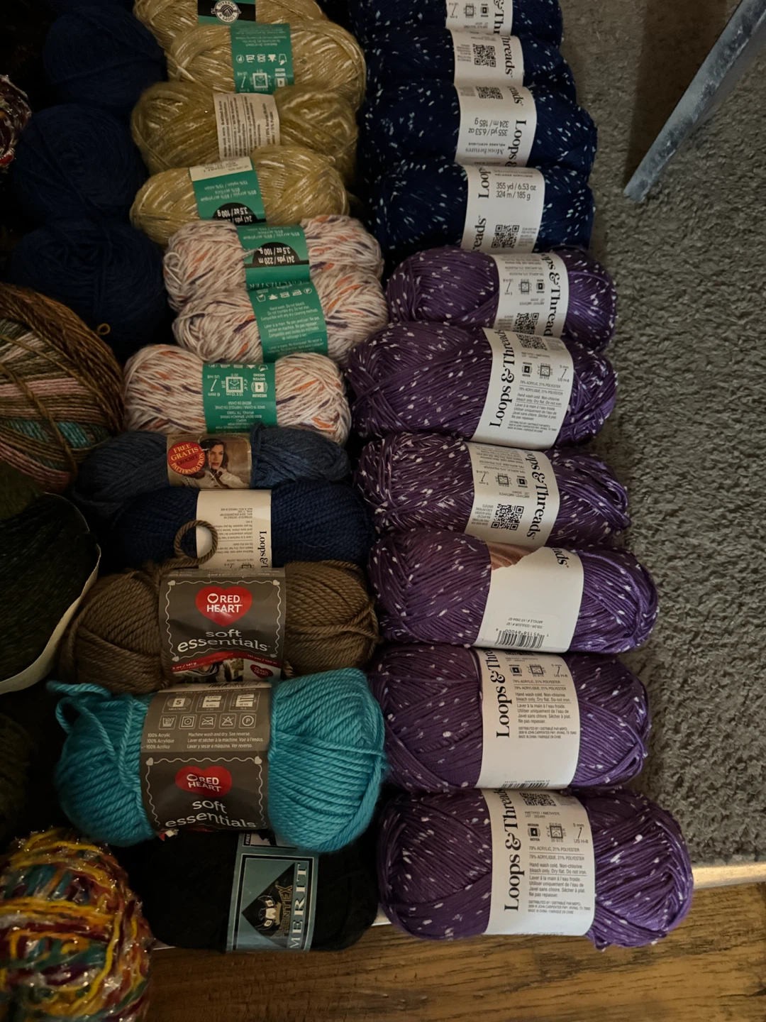 Huge Yarn Lot – Various Brands, Colors & Weights - photo 2