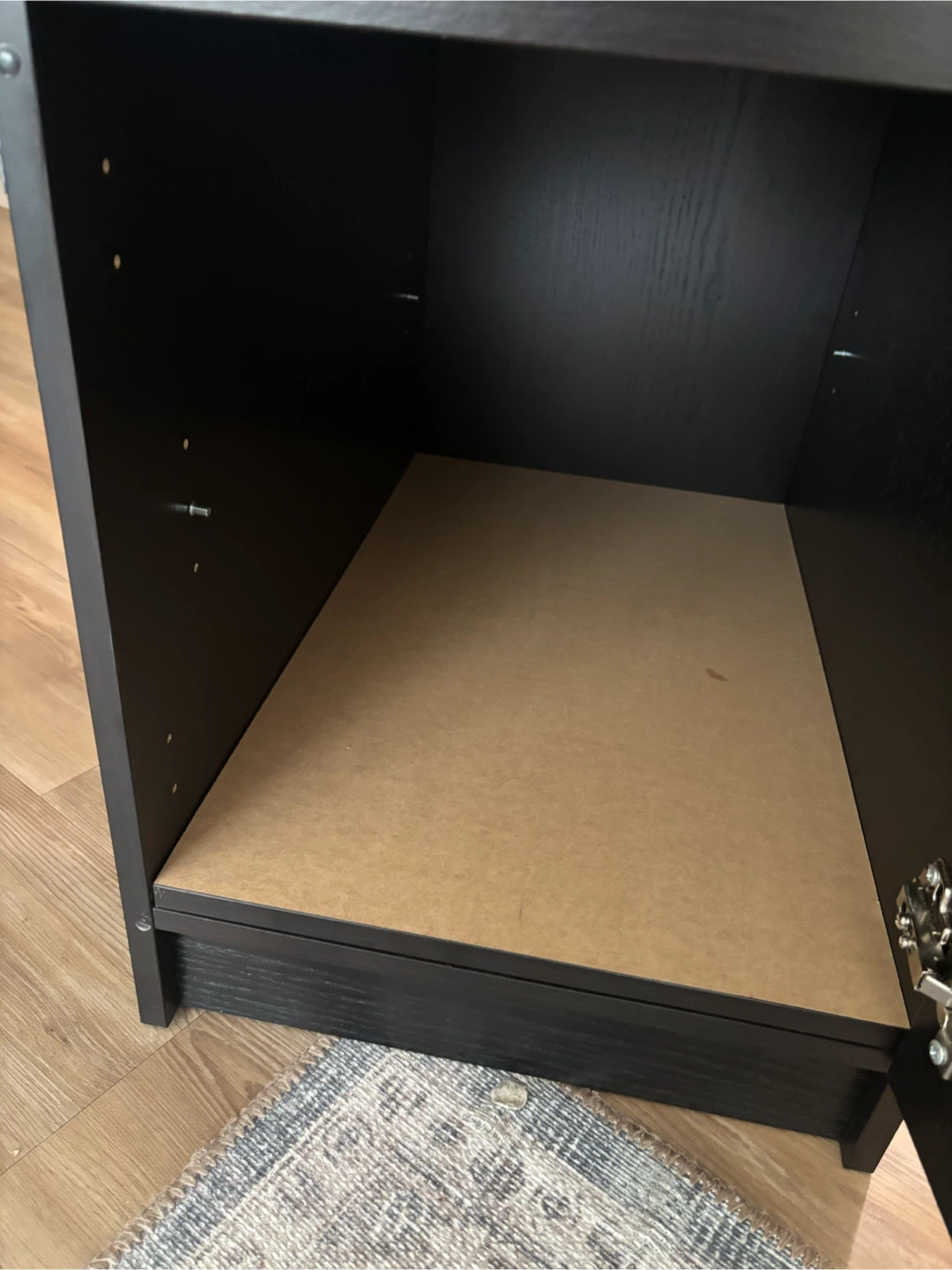 Dark Wood Desk with Drawers - photo 5