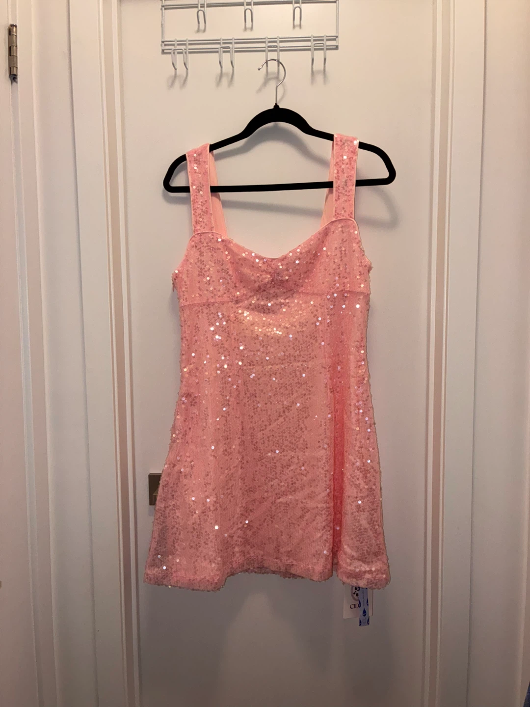 Cider Pink Sequin Mini Dress Size XL