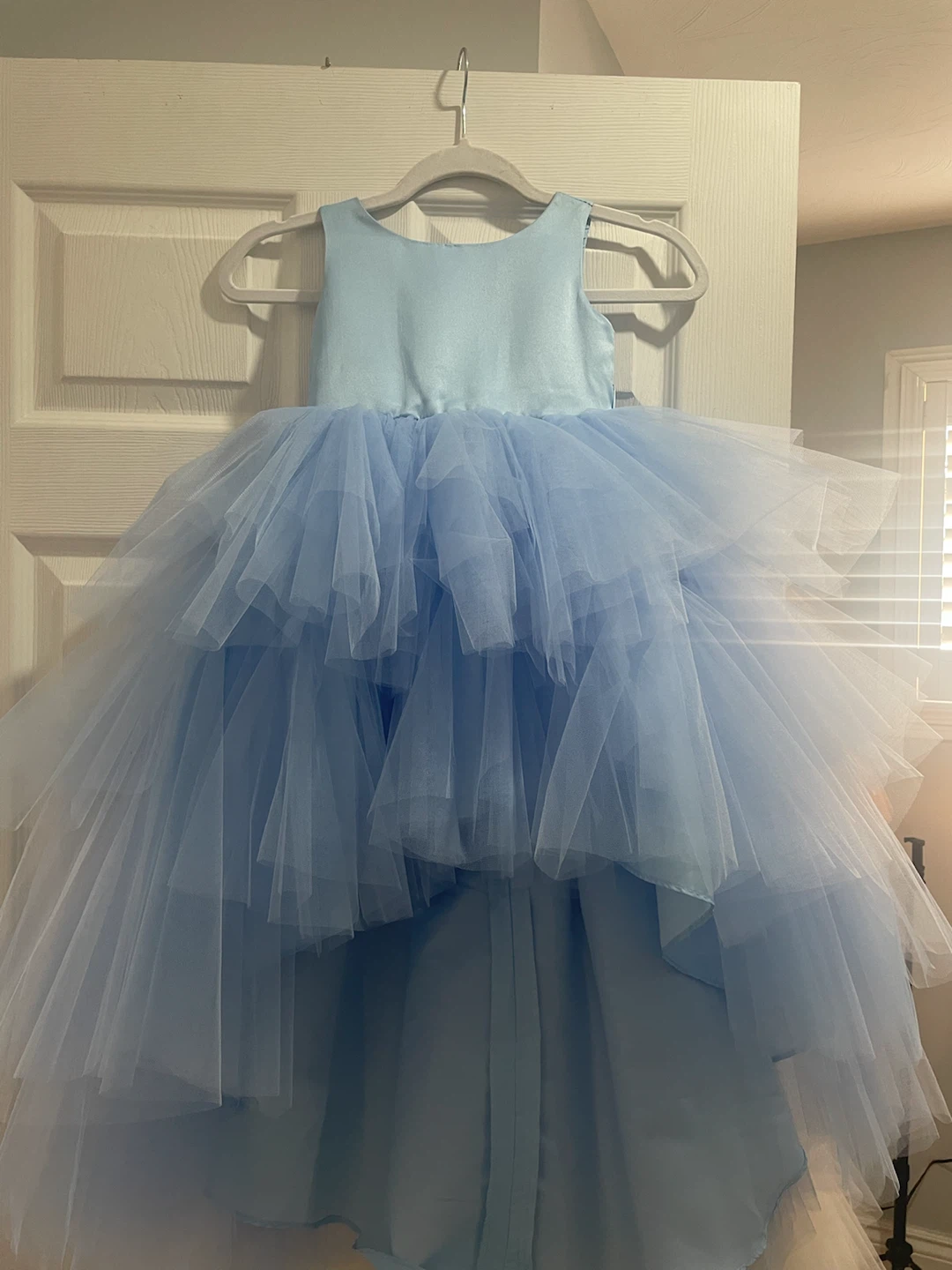 Light Blue Tulle Flower Girl Dress