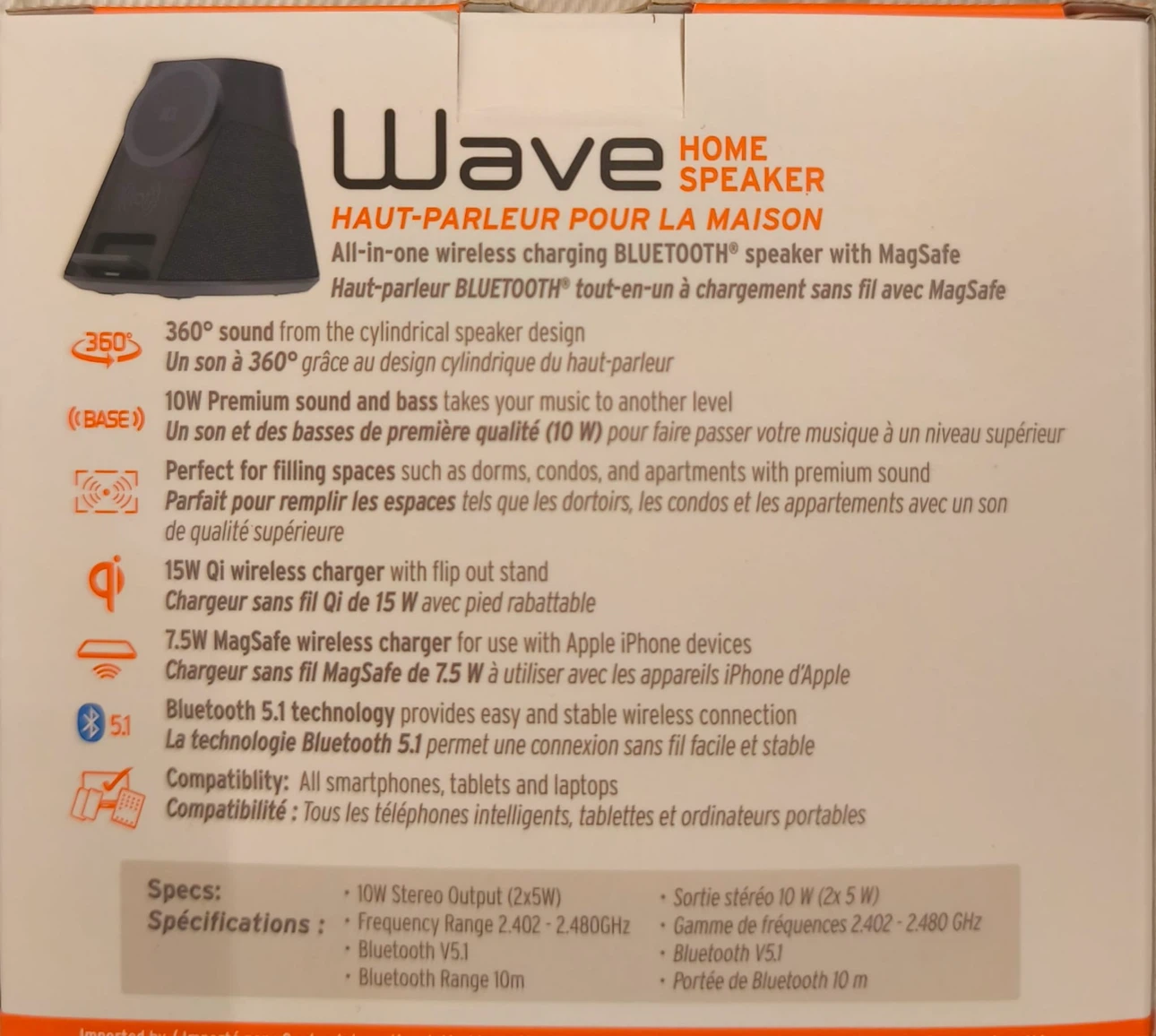 iQ Wave Home Speaker with 15W Qi Wireless Charger - photo 3