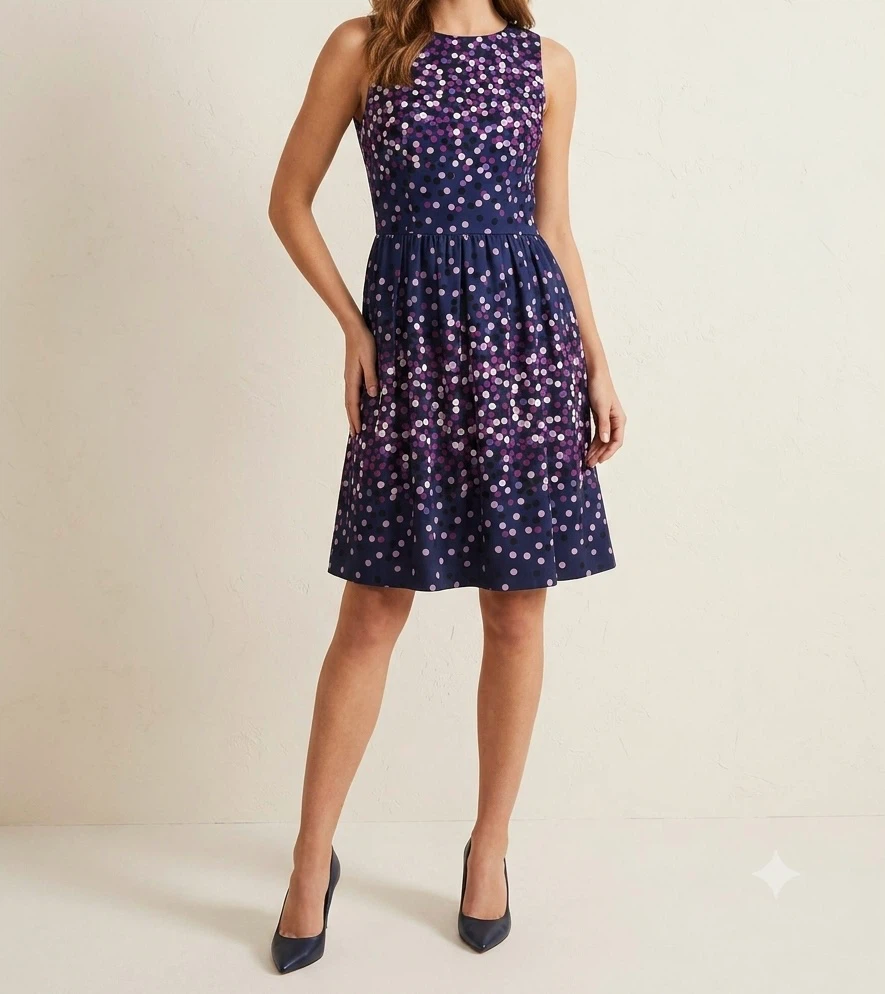 Suzy Shier Polka Dot Dress