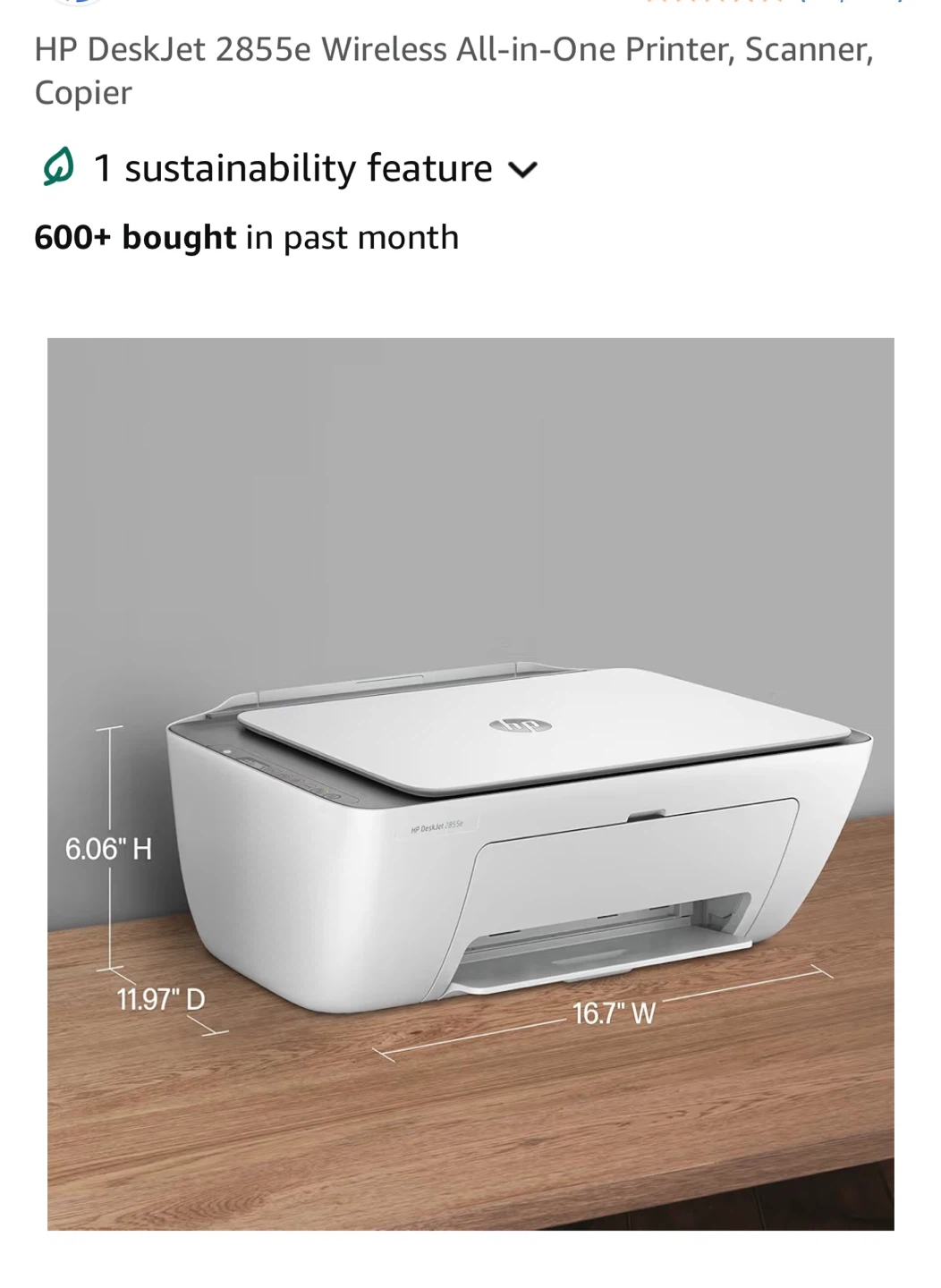 HP DeskJet 2755e All-in-One Printer, Scanner, Copier - photo 2