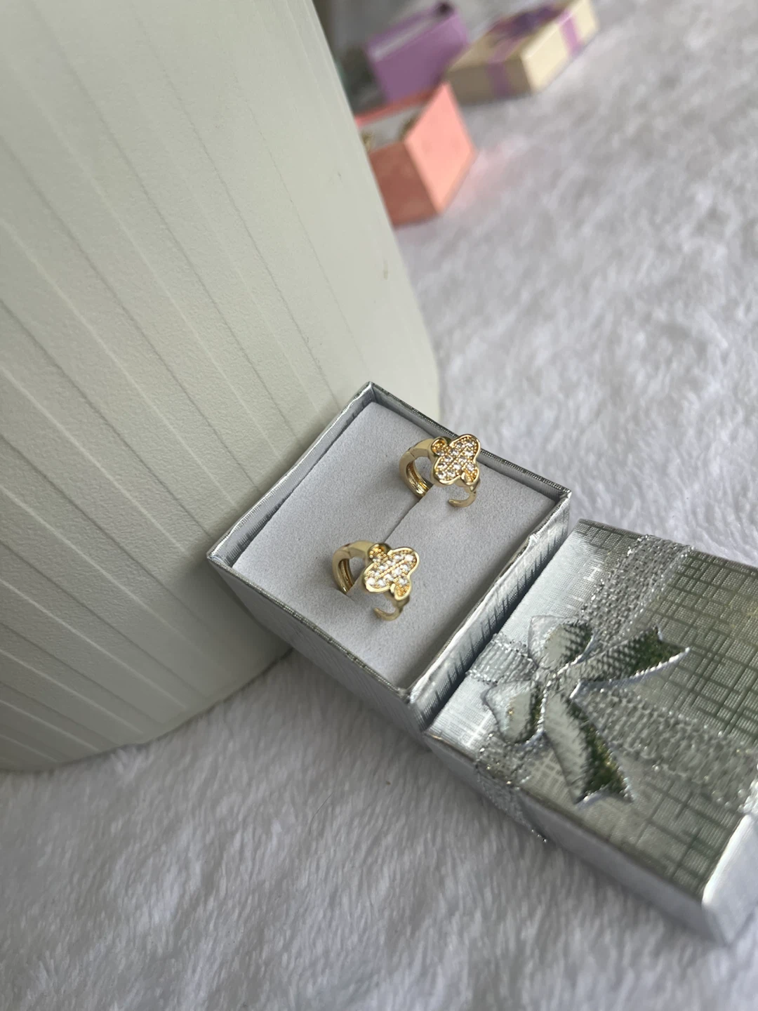 Gold Clover Earrings