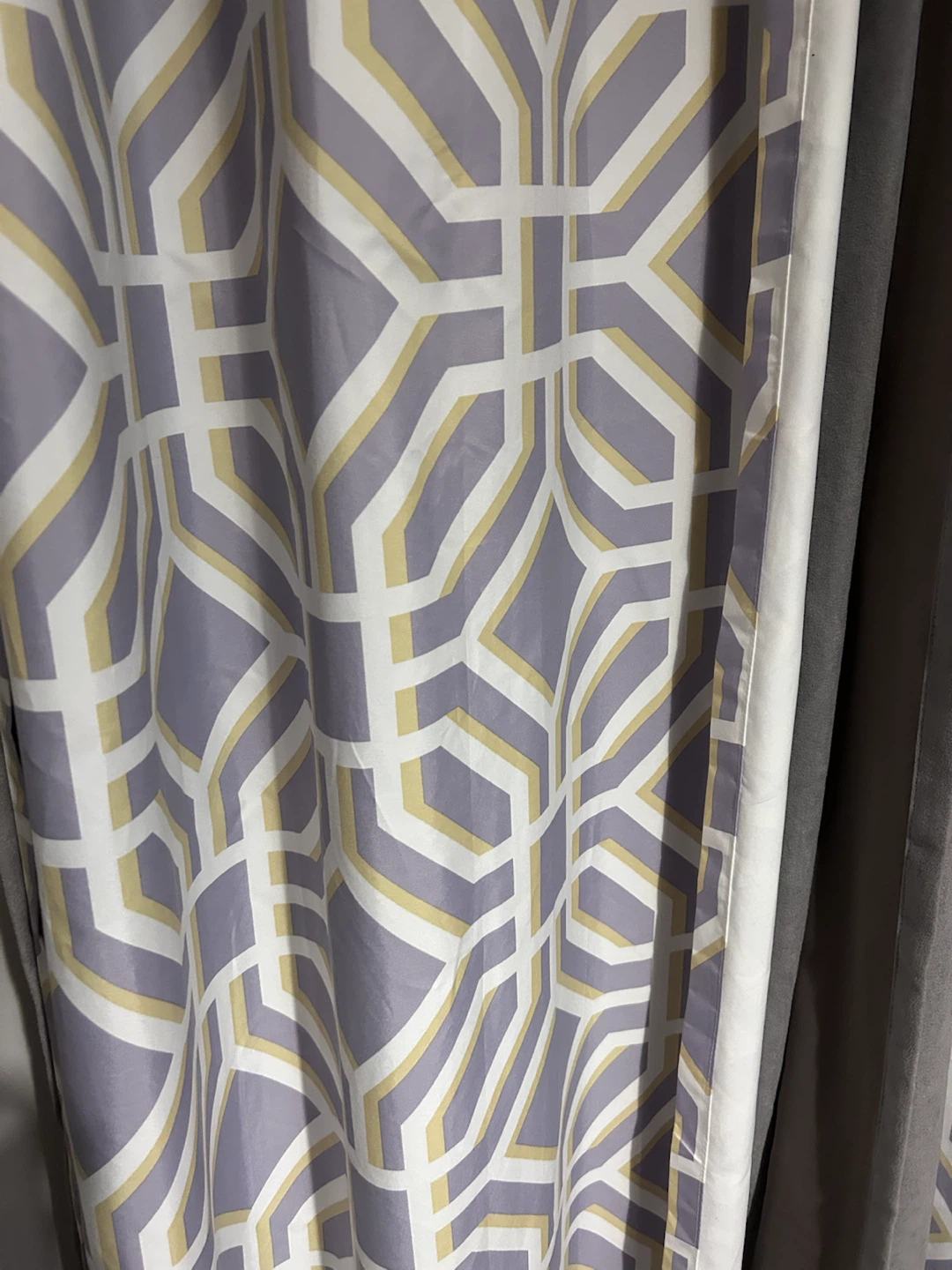 84” Geometric Design Black Out Curtains - photo 2