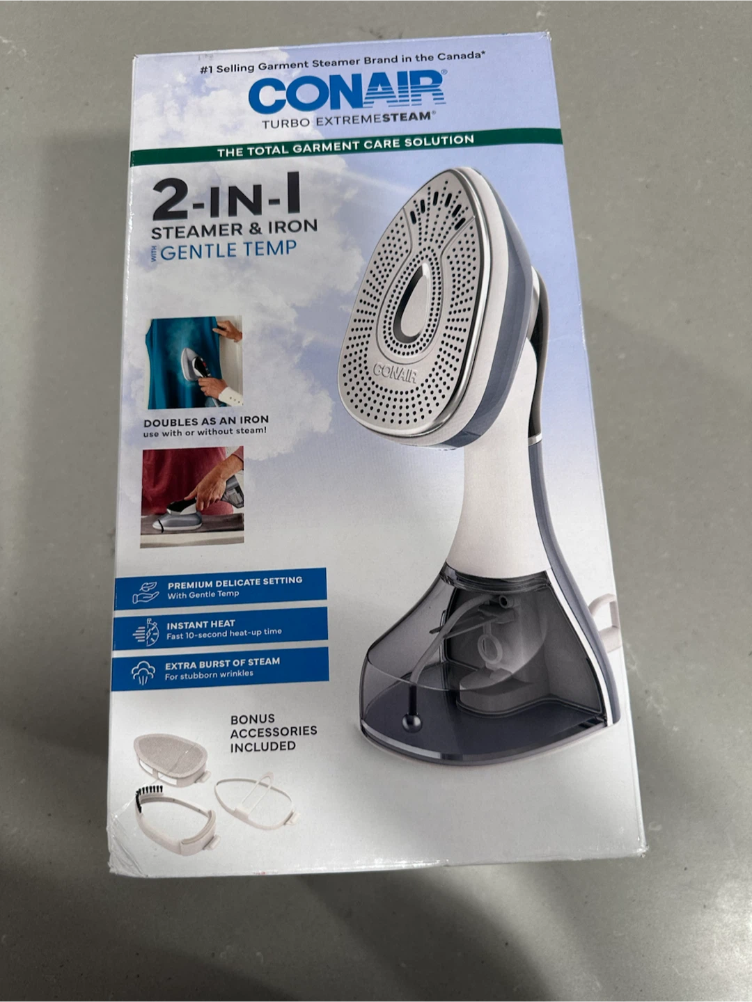 Conair Turbo ExtremeSteam 2-in-1 Steamer & Iron