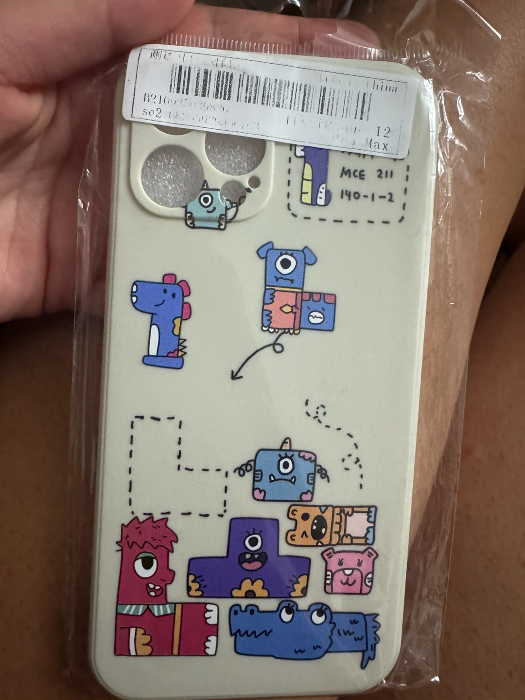 iPhone 12 Pro Max Case with Cute Monsters