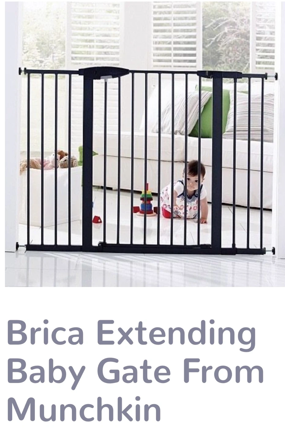 TWO SETS - Munchkin Brica Extending Baby Gate