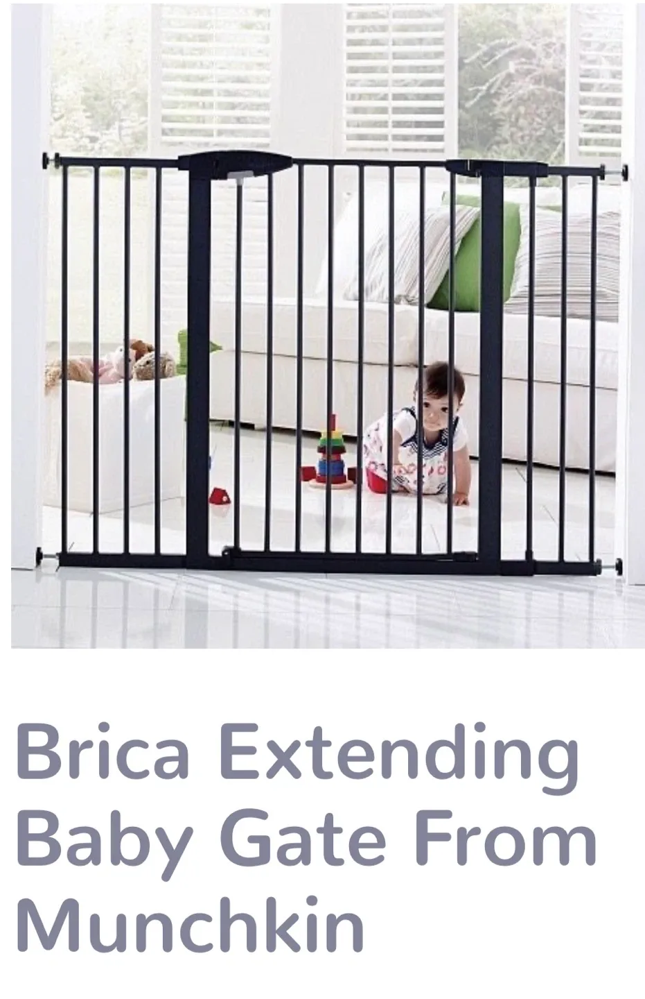 TWO SETS - Munchkin Brica Extending Baby Gate