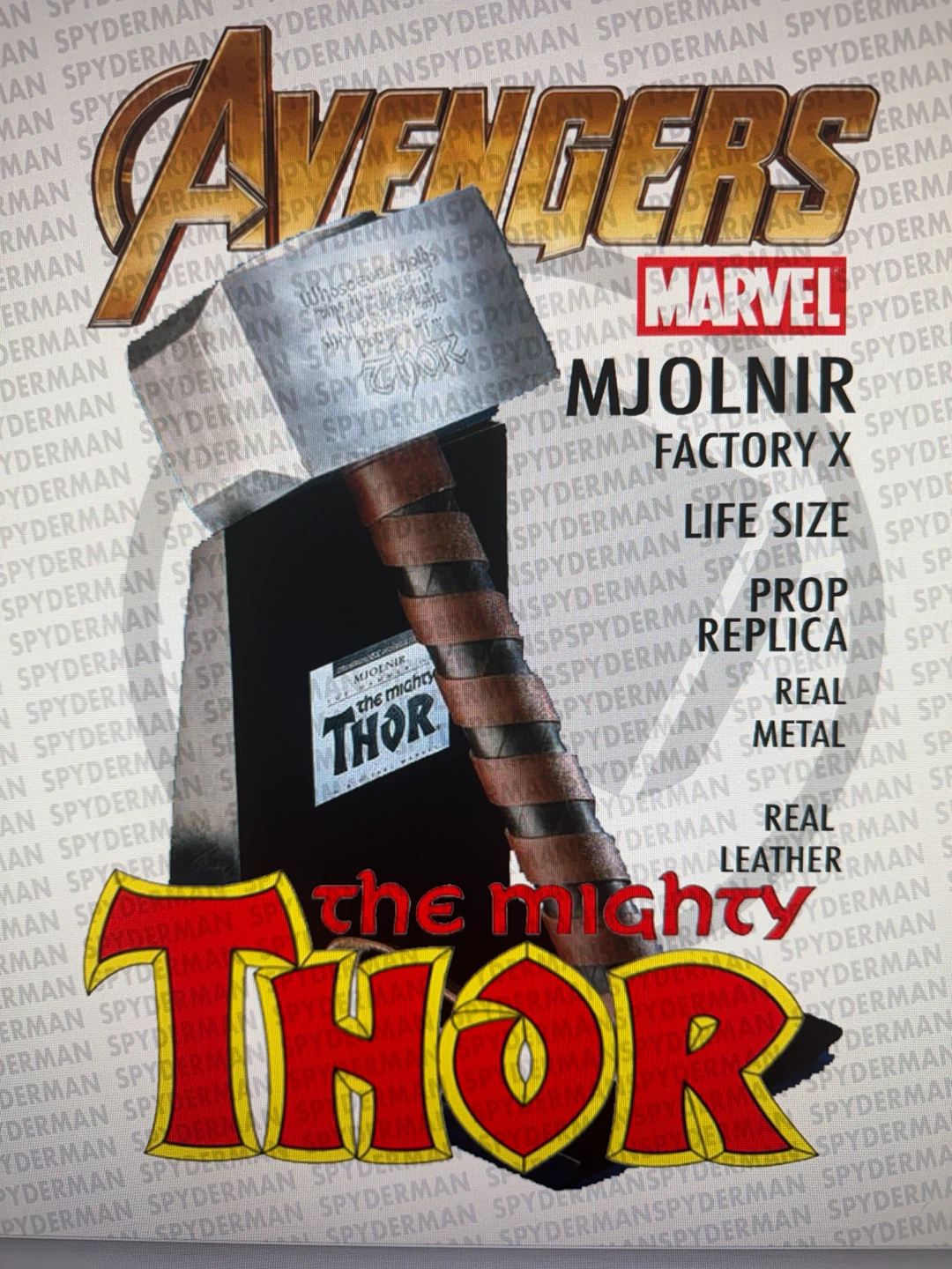Factory X Marvel Universe Collection Mjolnir Prop Replica