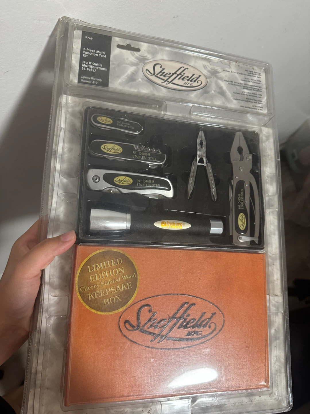 Sheffield 6-Piece Multi-Function Tool Kit with Keepsake Box