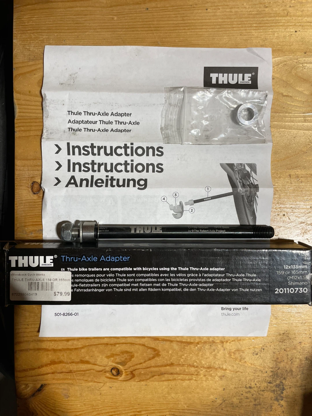 Thule Thru-Axle Adapter M12 x 1.5 - photo 3