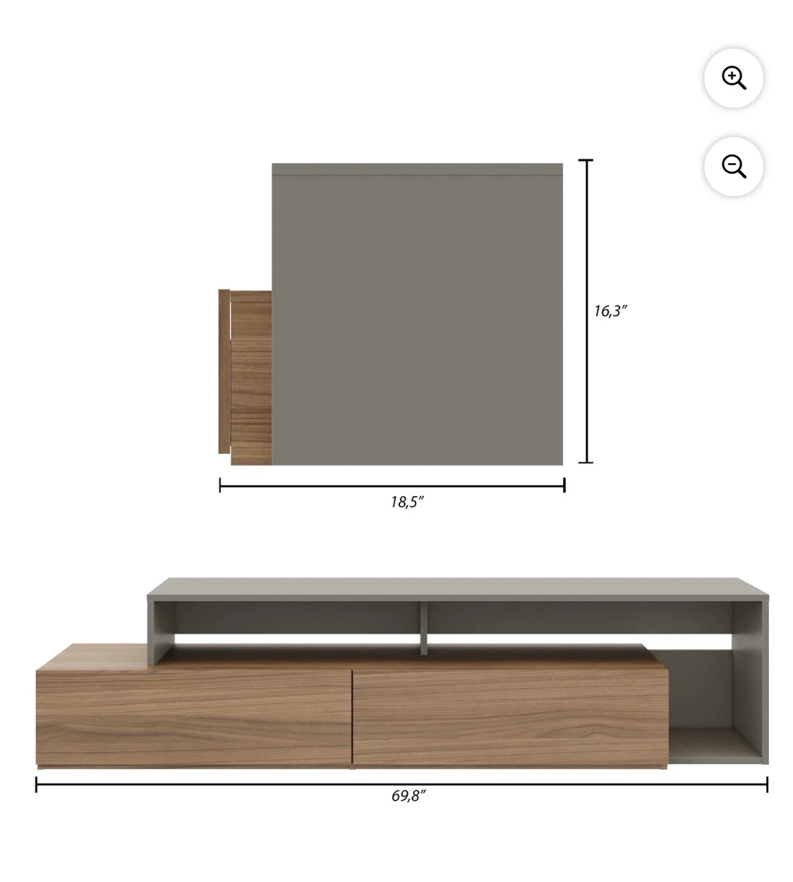 Modern Entertainment Unit with Storage