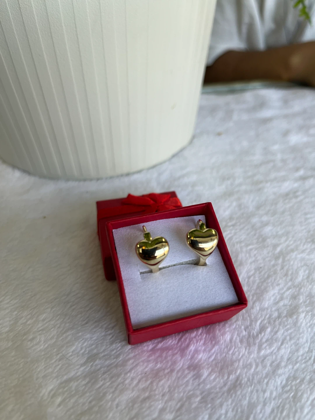 Gold Heart Earrings - photo 2