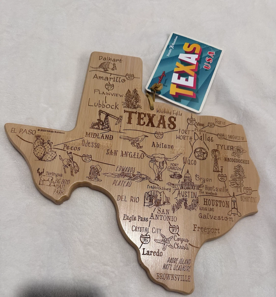 Totally Bamboo Texas Cutting Board