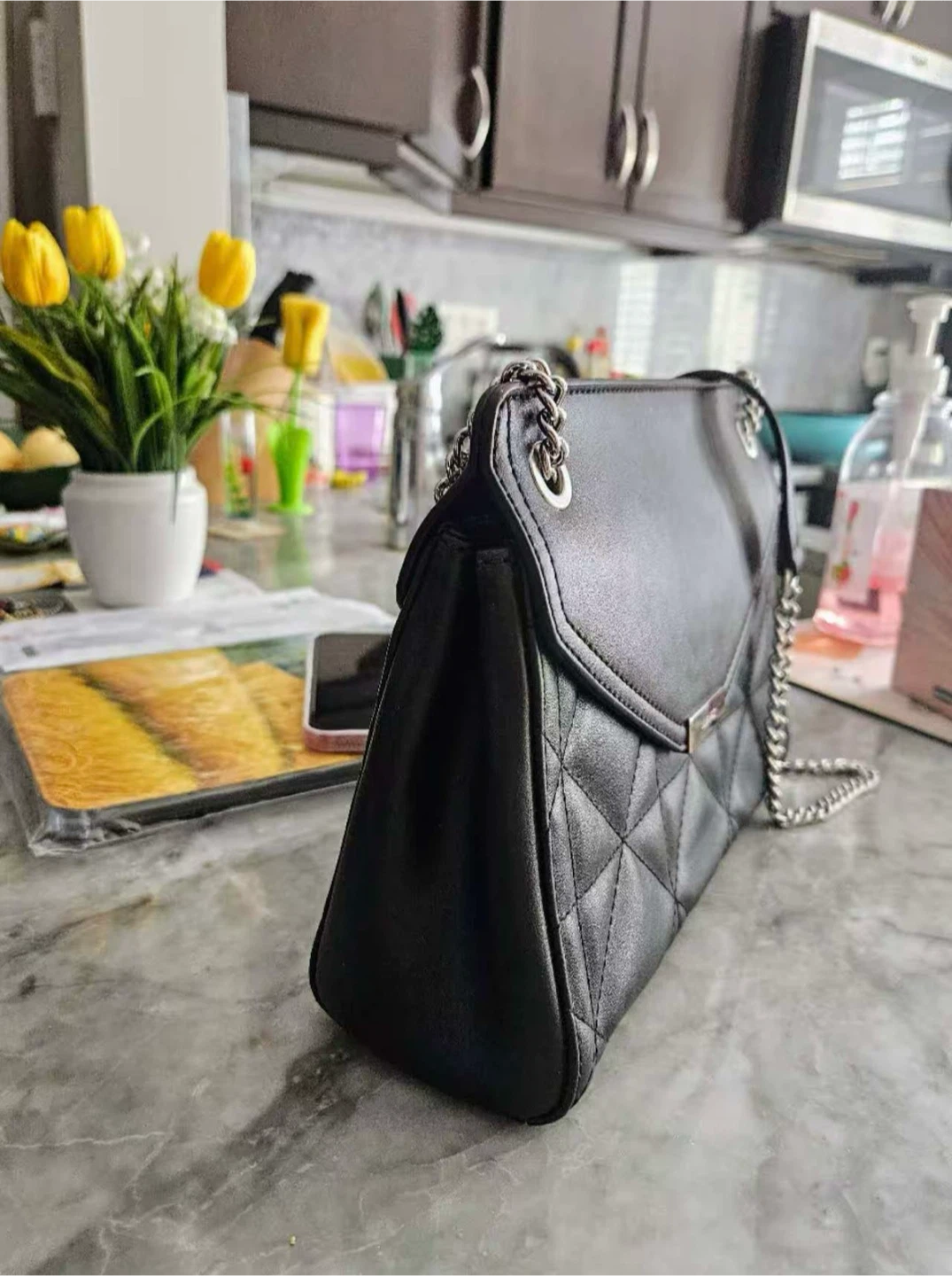 Nine West Quilted Crossbody Bag Black - NEED TO SELL EVERYTHING - photo 2